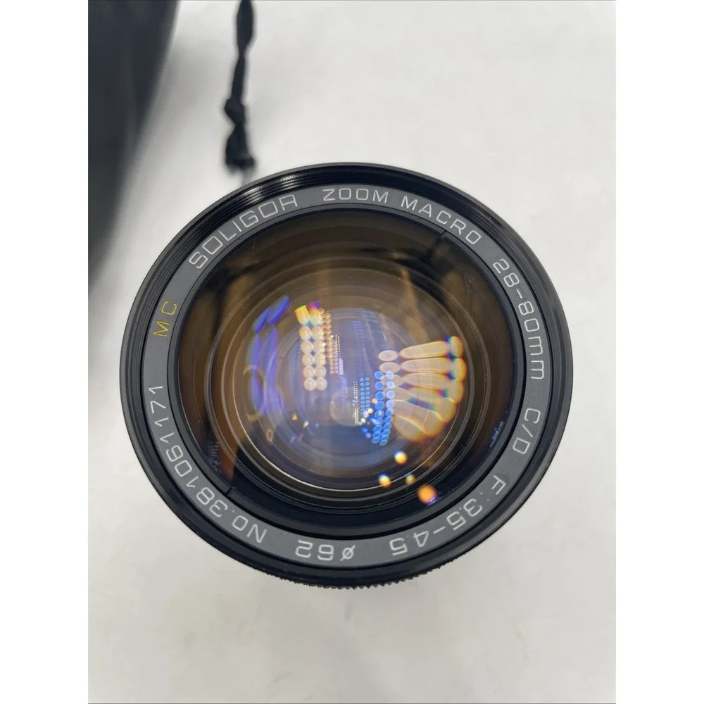 Vintage Soligor MC C/D Zoom+Macro  28-80mm F:3.5-4.5 Camera lens w/case